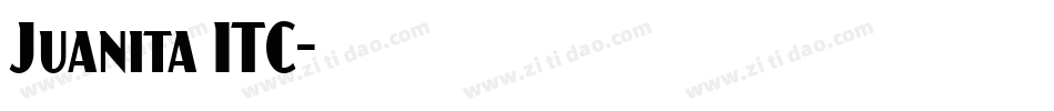 Juanita ITC字体转换